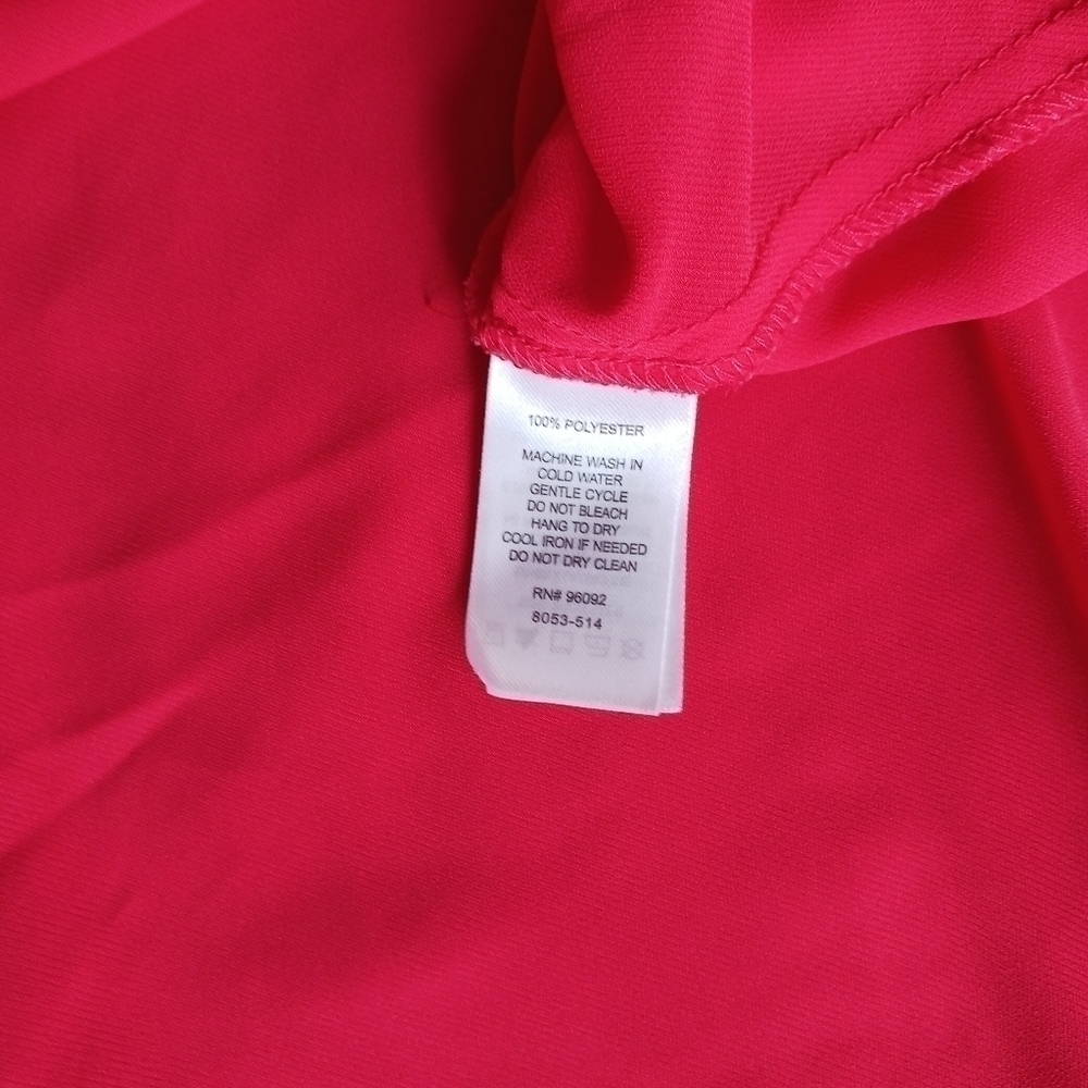 Dalia Collection  Red Tank Blouse - Picture 4 of 4